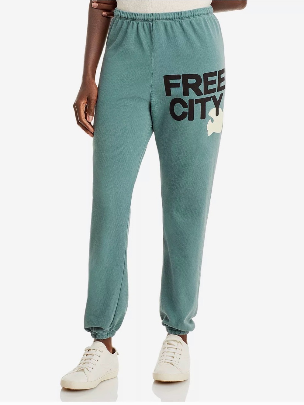 FREECITY Sage Green Logo Sweatpants